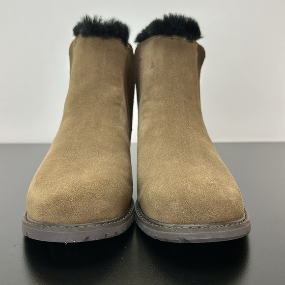EMU Australia Suede Pioneer Chelsea Ankle Boots Size 8 Waterproof Merino Wool - Picture 2 of 13